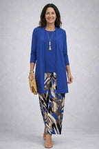 Miriam | Completo tre pezzi blu cobalto