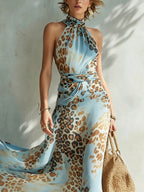 Daniela | Abito lungo animalier