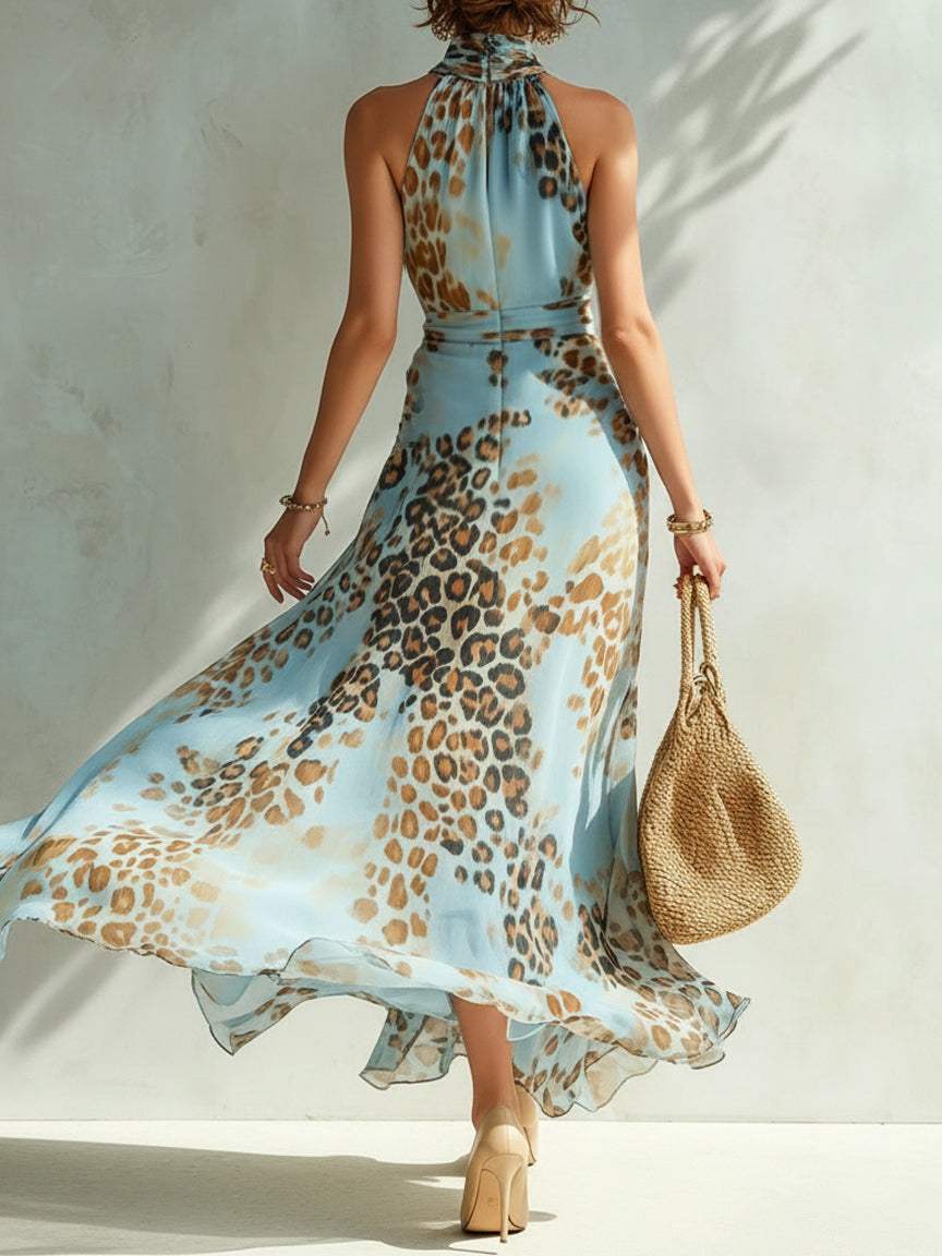 Daniela | Abito lungo animalier