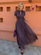 Carolina | Abito lungo elegante in chiffon