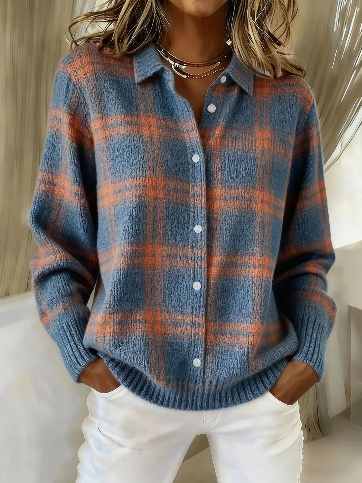 Eleonora | Cardigan a Quadri