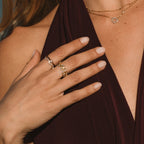 Anello in Vite di Cristallo in Oro 18K