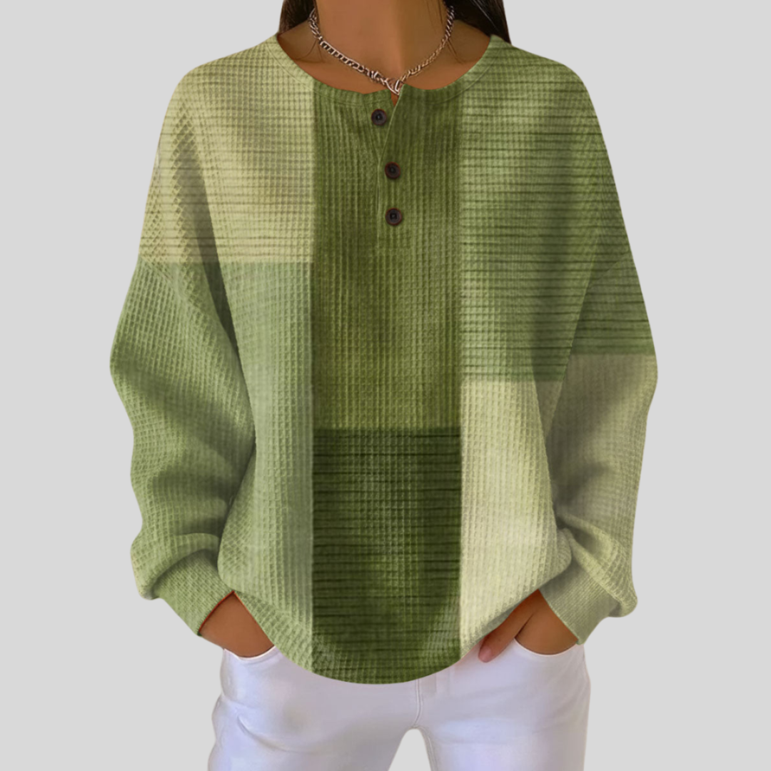 Sveva | Felpa con scollo Henley