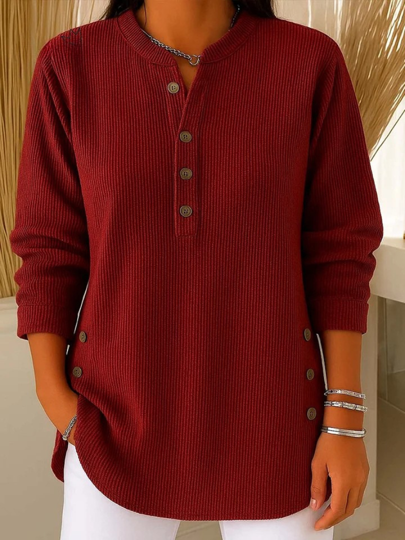 Iris | Tunica Henley con Bottoni