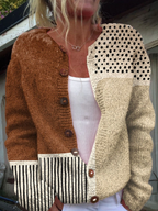 Noemi — Cardigan astratto a pois