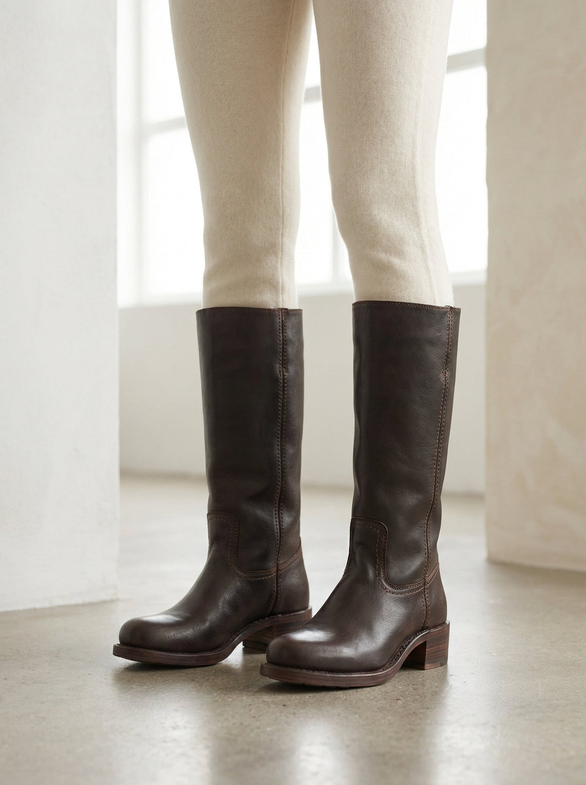 Nives | Stivale Western in Pelle