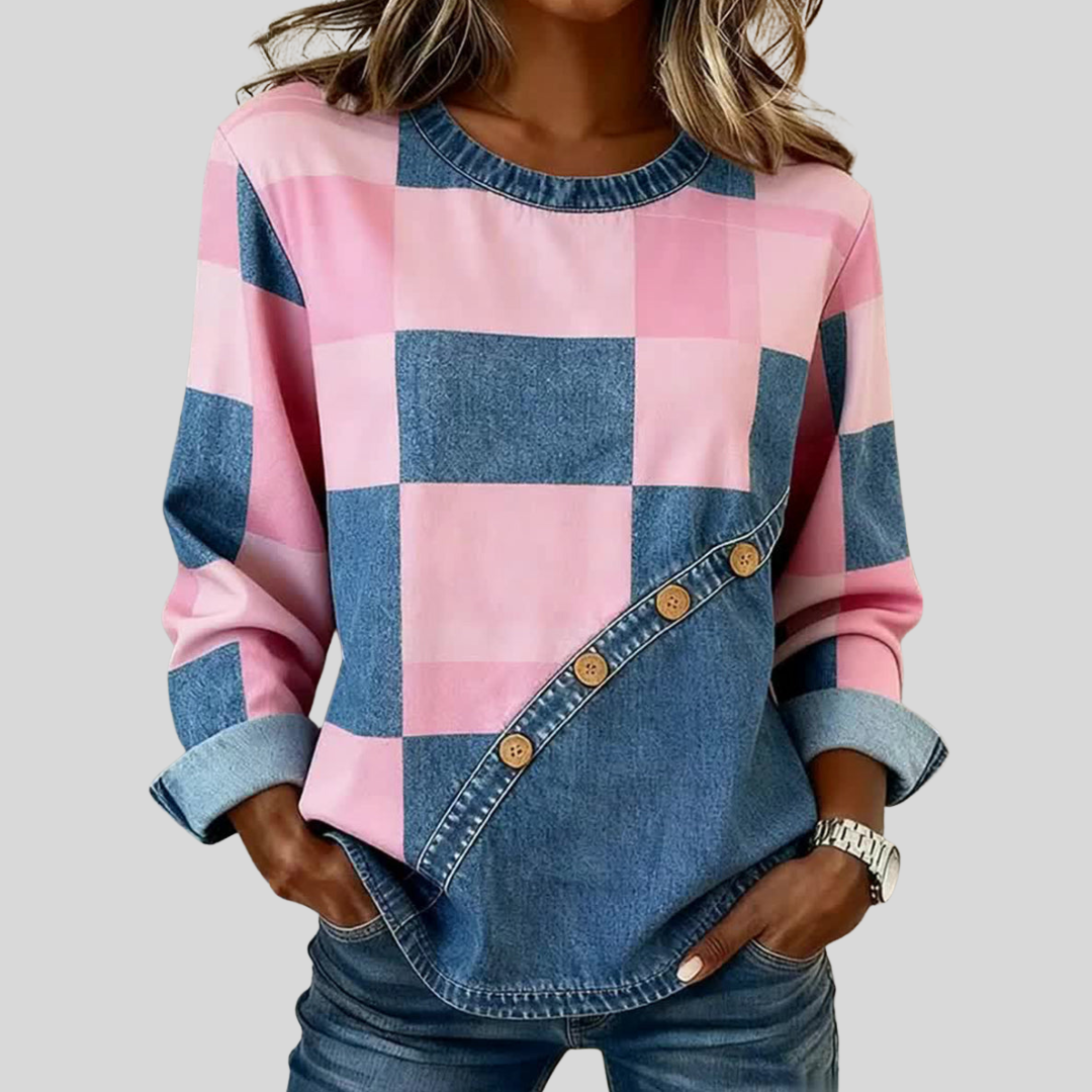 Adelina | Felpa artistica patchwork