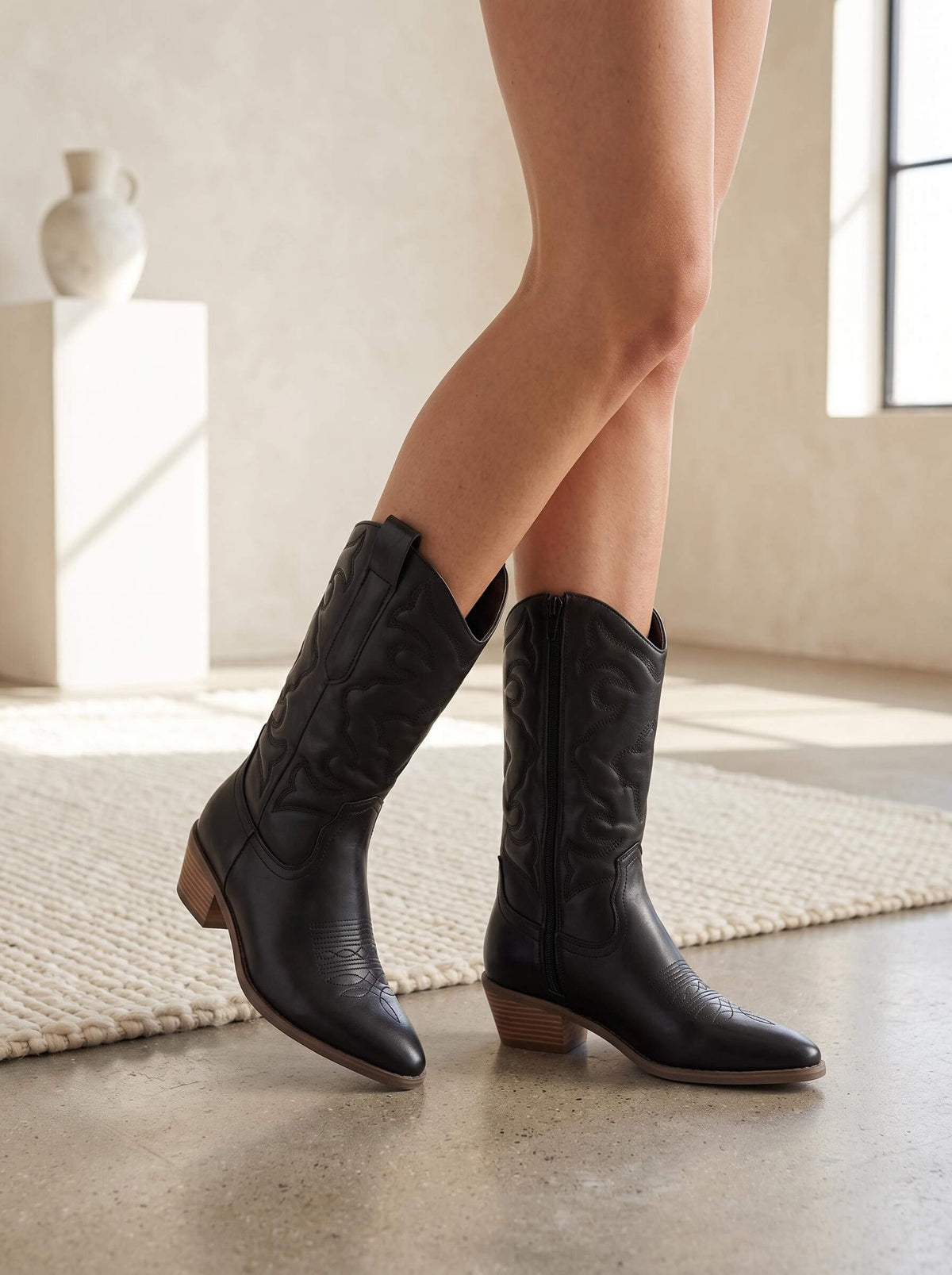 Nova | Stivale Western Metallizzato