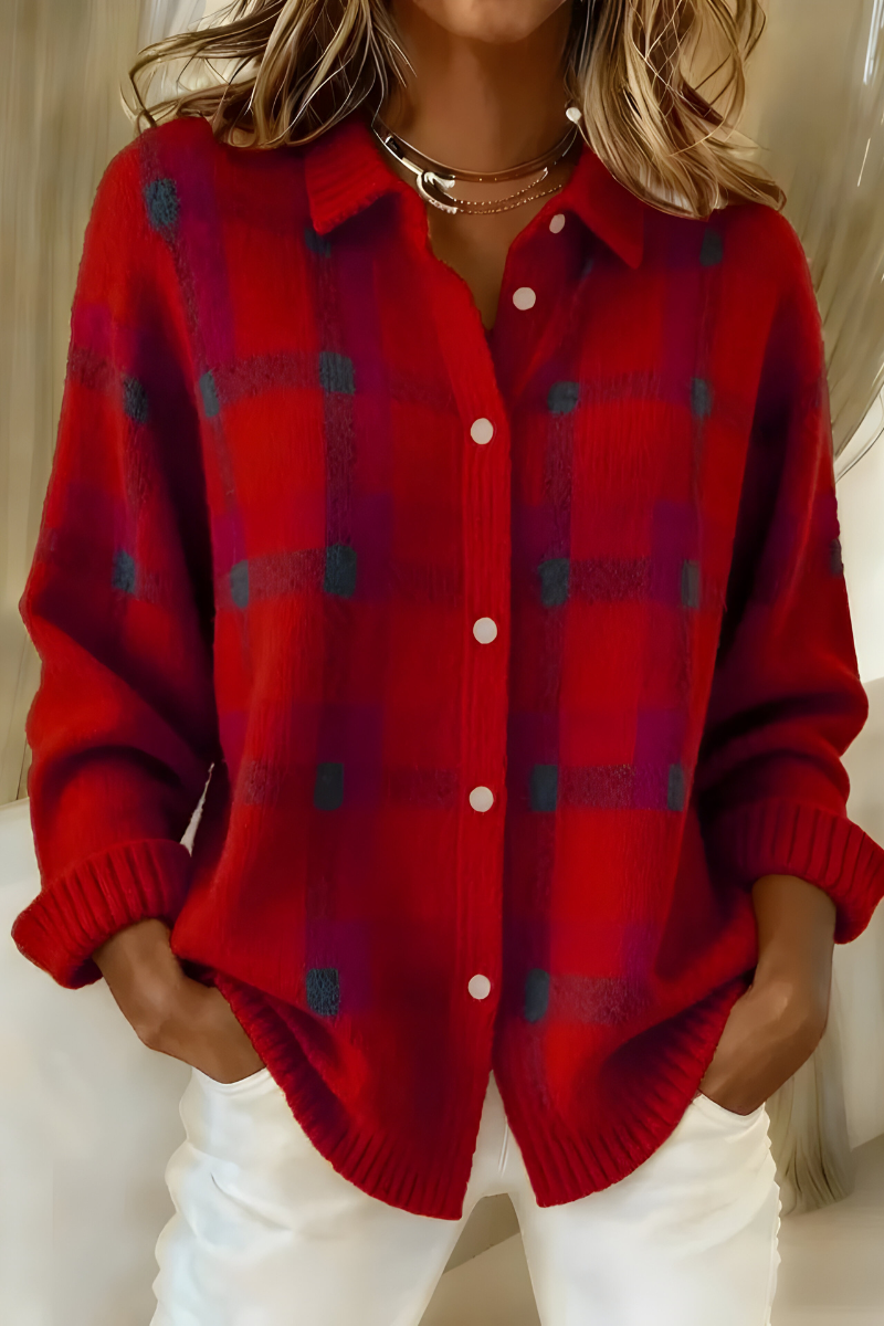 Eleonora | Cardigan a Quadri
