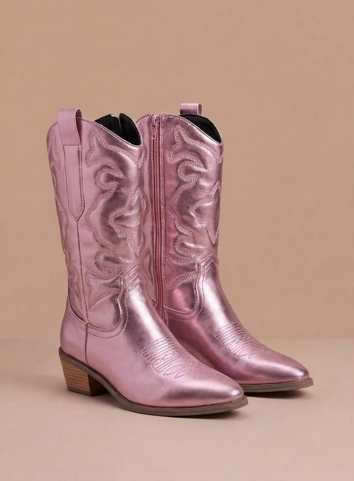 Nova | Stivale Western Metallizzato