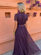 Carolina | Abito lungo elegante in chiffon