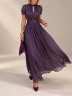 Carolina | Abito lungo elegante in chiffon