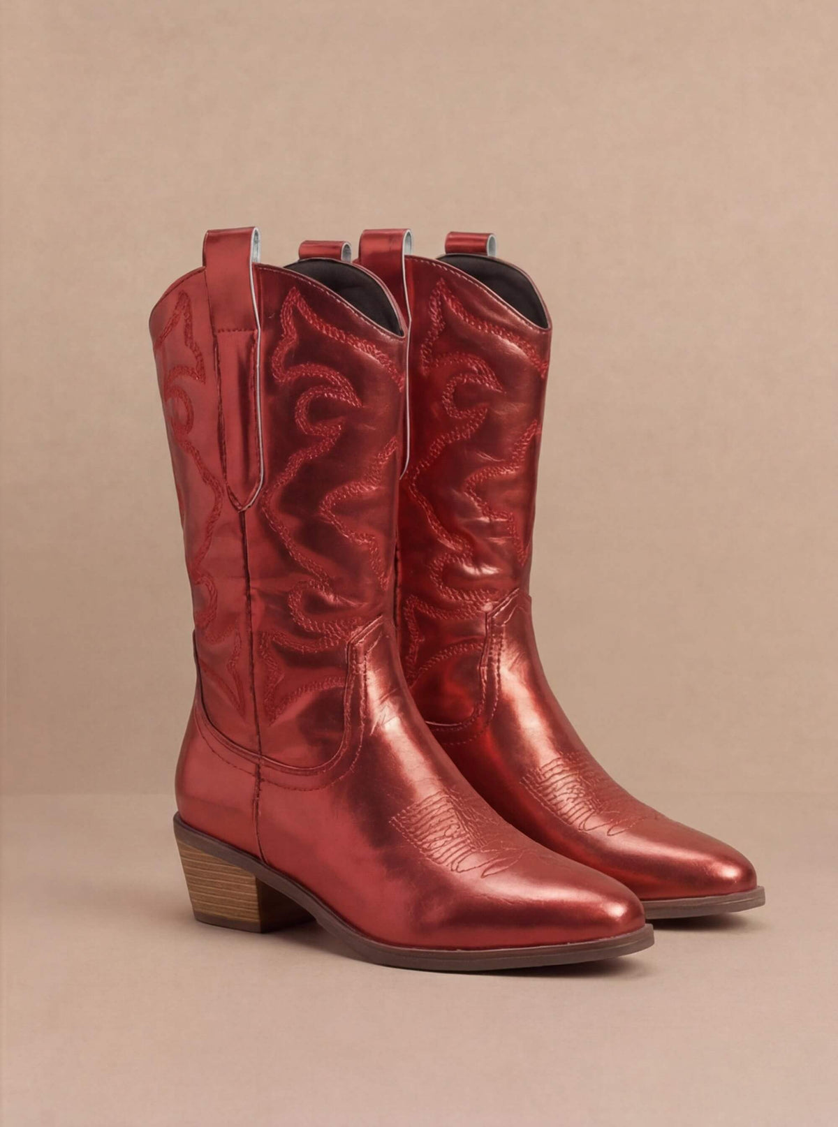 Nova | Stivale Western Metallizzato