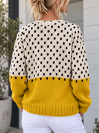 Viola — Cardigan giallo a pois