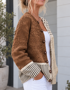 Noemi — Cardigan astratto a pois