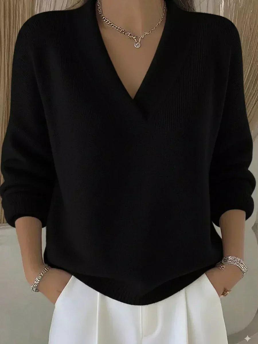 Liliana | Maglione Scollo a V Comodo