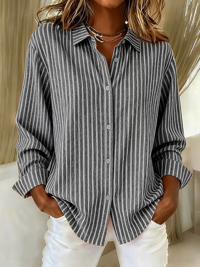 Lavinia | Camicia a Righe con Bottoni