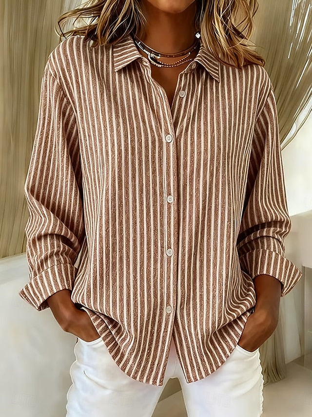 Lavinia | Camicia a Righe con Bottoni