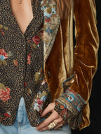 Ottavia | Blazer Patchwork Stampato Floreale Vintage