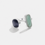 Anello Avvolgente in Argento Acquamarina