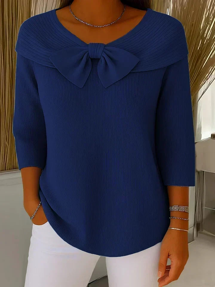 Arianna | Maglione con Fiocco e Girocollo