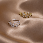 Anello in Vite di Cristallo in Oro 18K