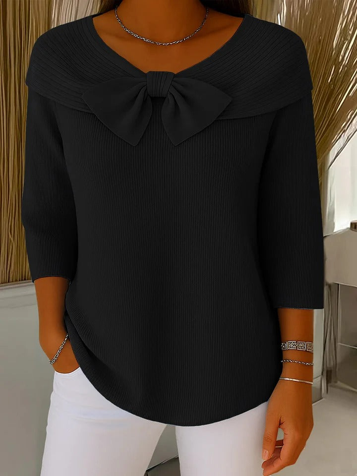 Arianna | Maglione con Fiocco e Girocollo