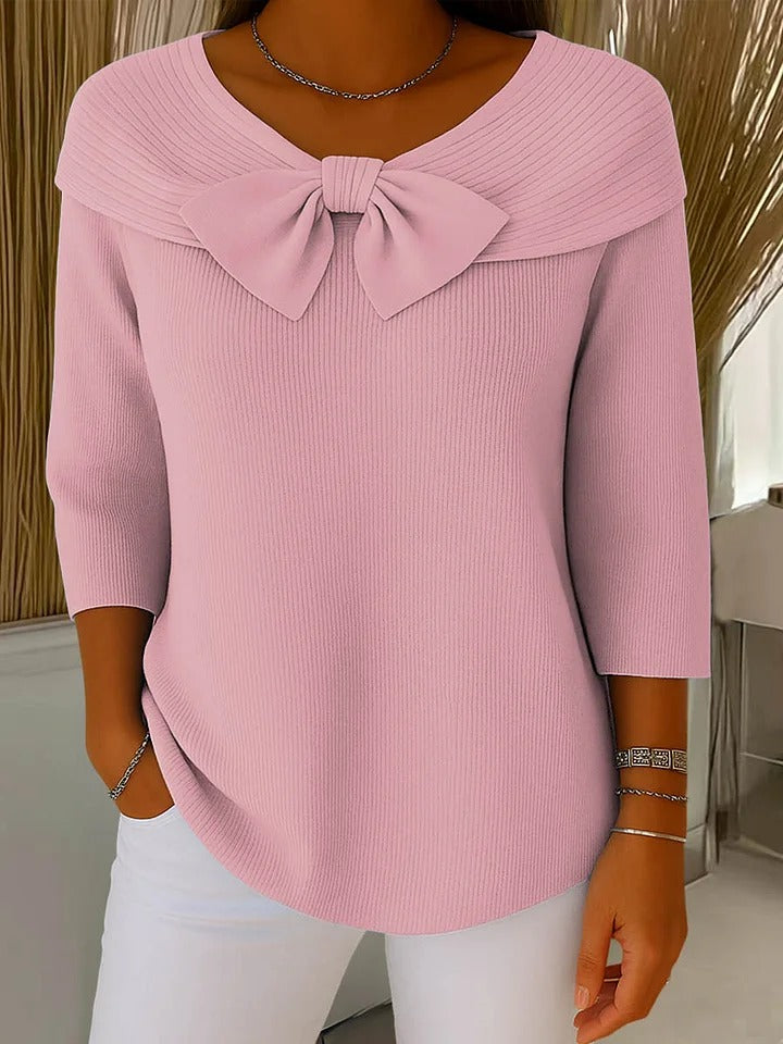 Arianna | Maglione con Fiocco e Girocollo