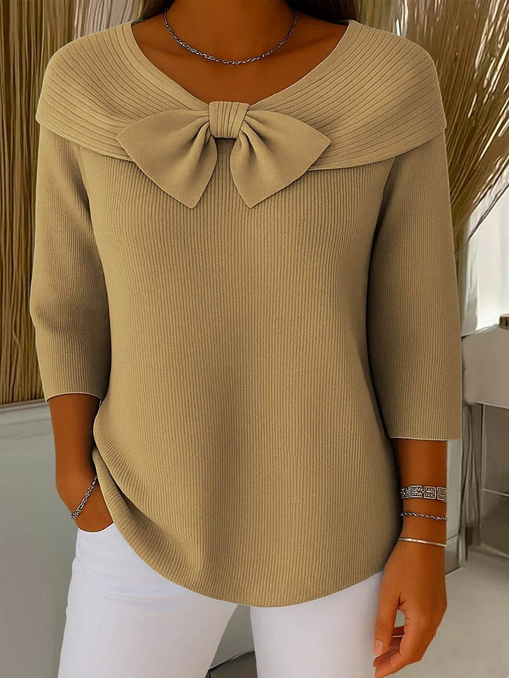 Arianna | Maglione con Fiocco e Girocollo