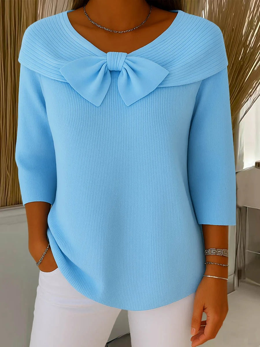 Arianna | Maglione con Fiocco e Girocollo