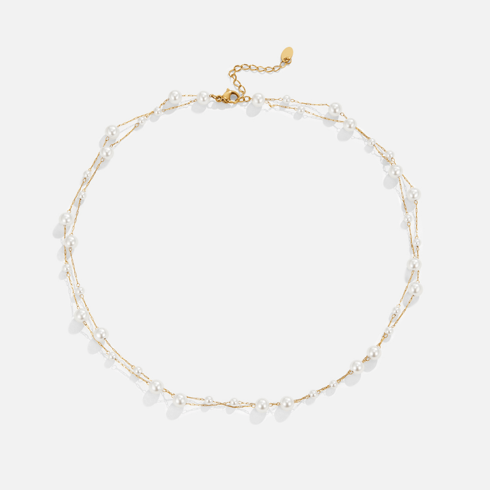Collana di Perle a Strati Tori