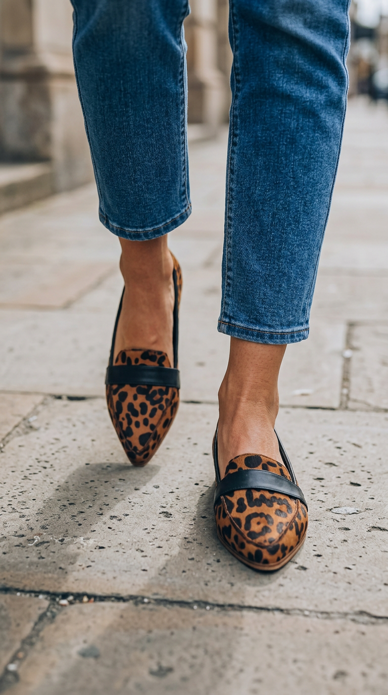 Mocassino a Punta con Fascia sul Collo del Piede