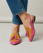 Slingback Elena — Fucsia e Senape