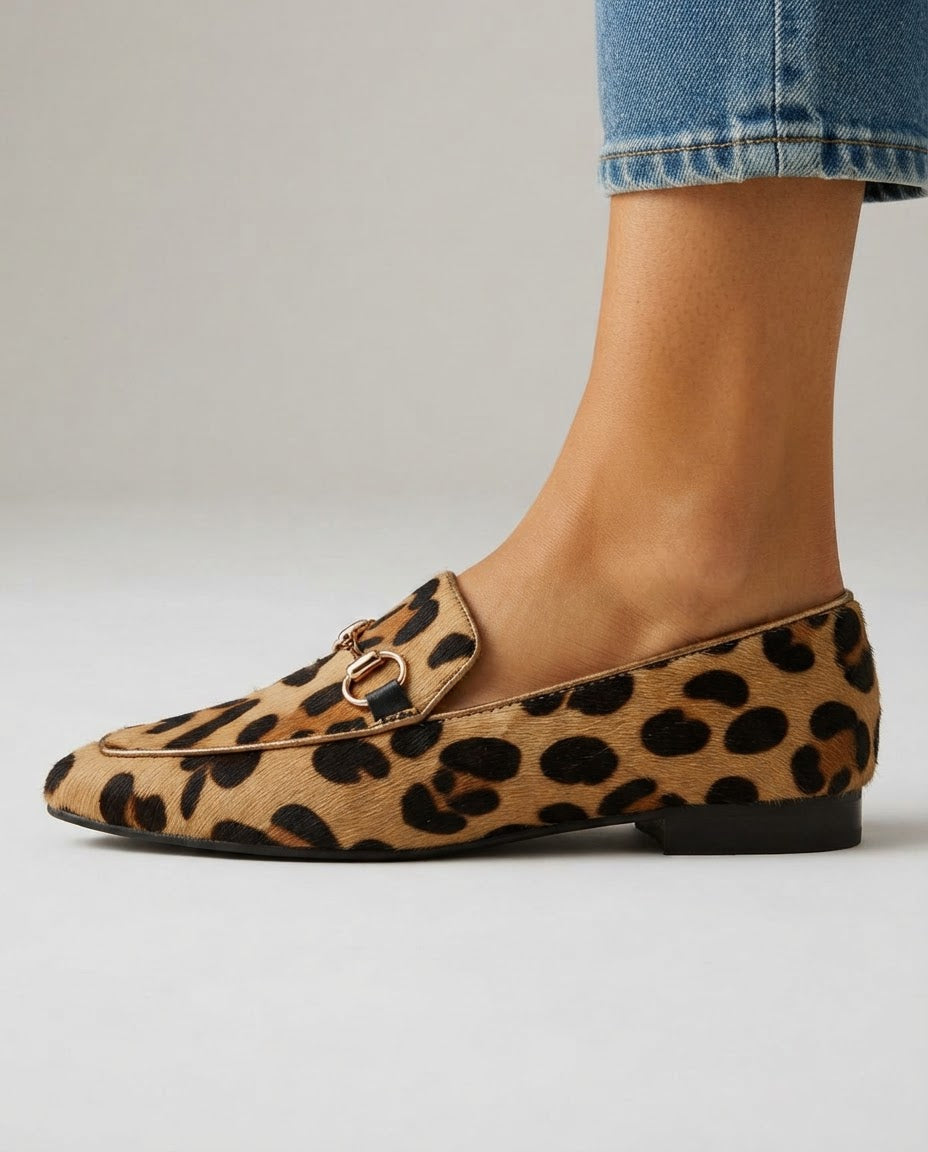 Mocassino Serena — Leopardo con Morsetto