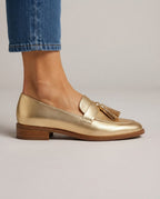 Mocassino Dorotea — Oro con Nappine