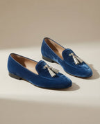 Mocassino Vittoria — Velluto Blu