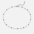 Collana di Pietre Perlate Silver Lulu Midnight