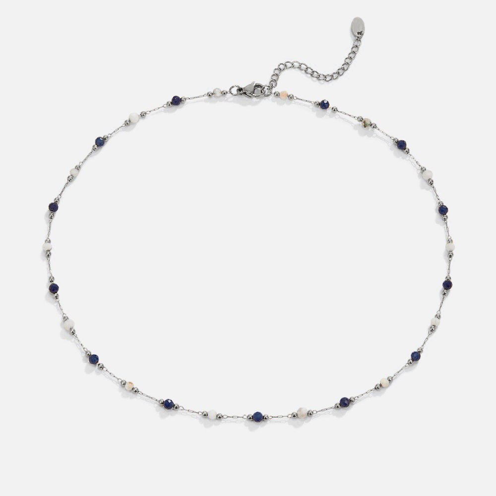 Collana di Pietre Perlate Silver Lulu Midnight