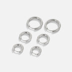 Set di Mini Orecchini a Cerchio Argento Trio