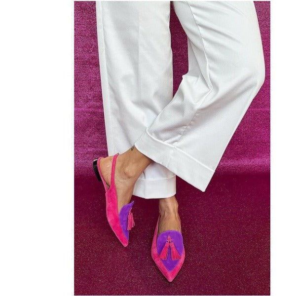 Slingback Elena — Fucsia e Viola